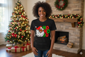 Black Santa Ho Ho Ho Christmas T-Shirt